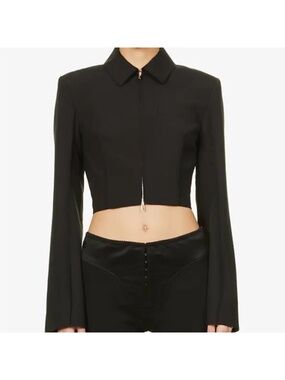 Jacquemus SS 2022 Black Le Splash Cropped Jacket